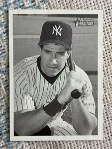 2001 BOWMAN HERITAGE BASEBALL PAUL O’NEILL B&W CARD No. 182 New York Yankees - Picture 1 of 2