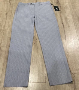 New Lauren Ralph Lauren Light Blue Norton Striped Men's Casual Pants 33x34 - Picture 1 of 10