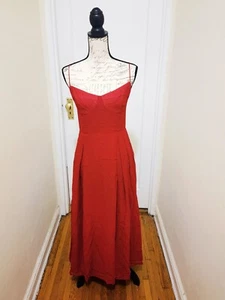 Abito Jaelin rosso nuovo con etichetta REFORMATION taglia 8 200€ - Foto 1 di 5
