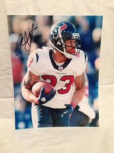 Houston Texans Arian Foster SIGNED AUTO FOOTBALL 8X10 PHOTO NFL RB WOW COA - Picture 1 of 1