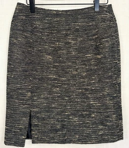 Mary Kay by Twin Hill Gr. 6P 6 Tweed Bleistiftrock mit Metallicfäden hellbraun gold - Bild 1 von 7