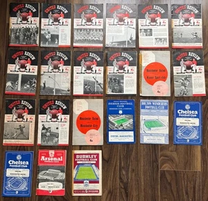 Manchester United 1958/59 Match Programs. Good to Excellent Condition - Picture 1 of 22