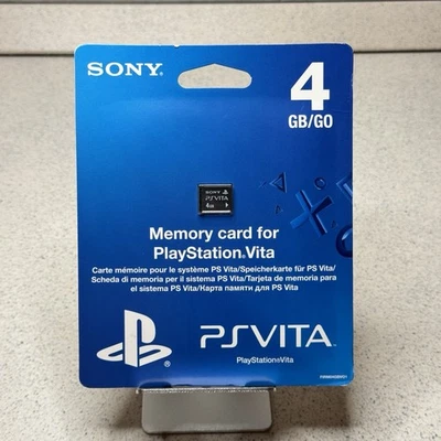 SONY PS VITA OFFICIAL 4GB MEMORY CARD PLAYSTATION VITA PLAY STATION NEW - Immagine 1 di 2