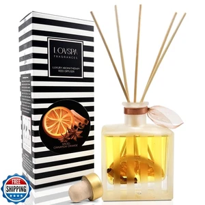 LOVSPA Reed Diffuser Set, Spiced Cinnamon Orange Duftöl Diffuser mit St - Bild 1 von 5