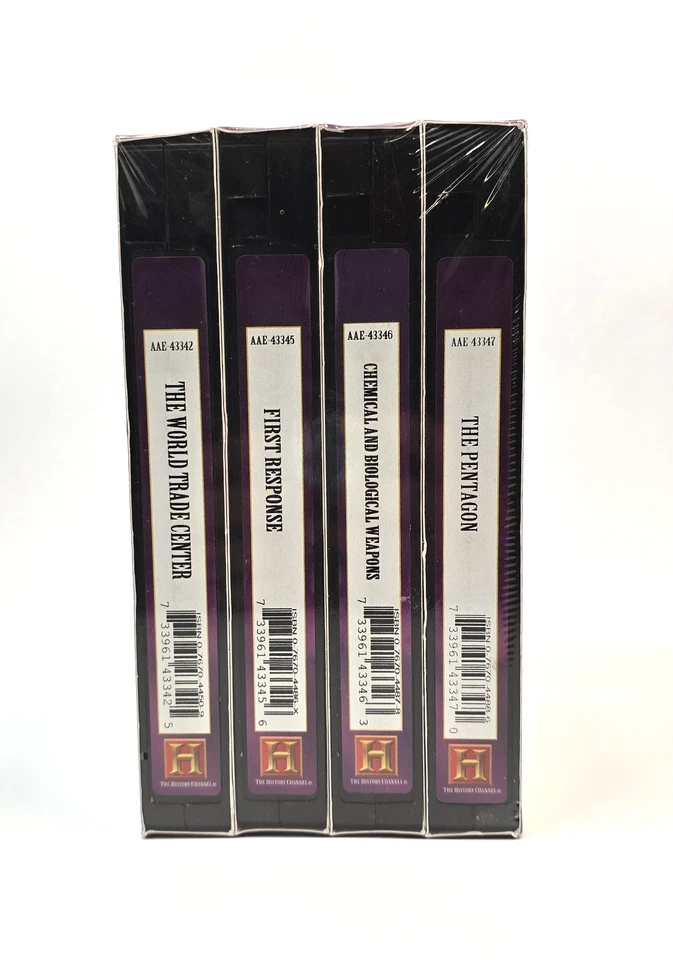 The History Channel Modern Marvels 9/11 VHS Box Set (2001) – A&E, Sealed 4 Tapes - Image 1 of 4