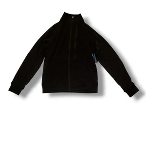 Abbigliamento Uomo Blu Ghiaccio Premium Nero Track Suite (giacca e pantaloni). Taglia S - Foto 1 di 13