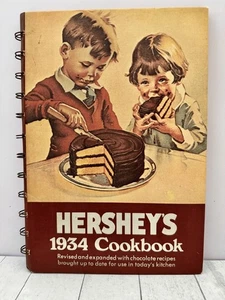 Vintage Hershey’s 1934 Cookbook Revised Expanded 1971 Chocolate Recipe Spiral .. - Picture 1 of 6