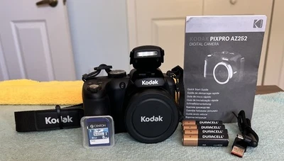 Kodak PIXPRO AZ252 16.0 MP 25x Optical HD Zoom Digital Camera - Black - Mint - - Image 1 of 4