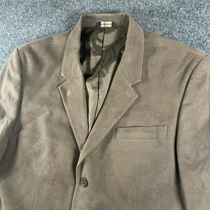 Structure Brown 3 Button Sport Coat 44S Cotton Blazer Vintage Classic Jacket - Picture 1 of 17