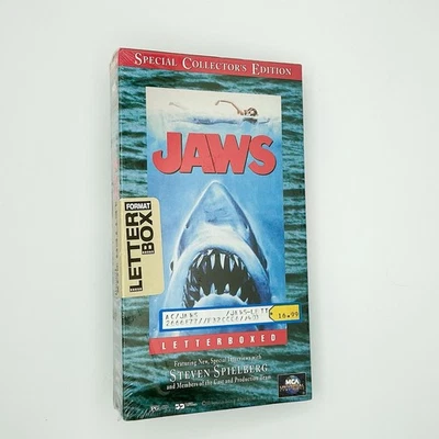 Jaws 1995 Special Collector's Edition VHS Letterboxed Format Sealed Watermarked - Image 1 of 4