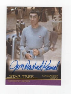 Star Trek Movie Quotable 2010 Rittenhouse Autograph Card Jon Rashad Kamal A90 - Picture 1 of 2