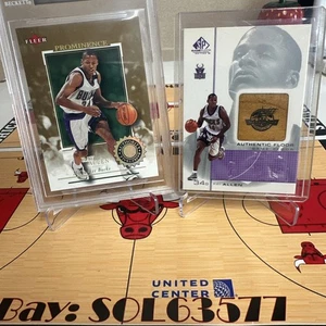 2 Stück 2000-01 Fleer "Prominence" Ray Allen BGS 8,5 45/75 & UD SP Game Floor - Bild 1 von 9