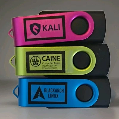 Linux USB Pack – BlackArch, Kali Linux, & CAINE – Security & Forensics Toolkit - Image 1 of 3