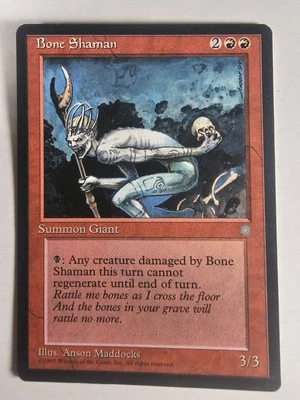 Bone Shaman | MtG Magic The Gathering Ice Age | English | We Combine Shipping  - Image 1 of 2