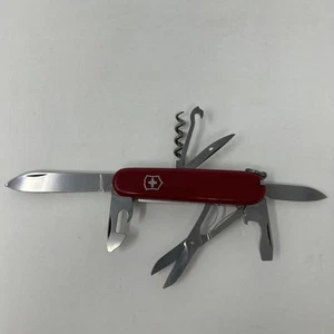 Vintage Victorinox Officier Suisse 8-Blade Swiss Army Knife Multi-Tool Red (163) - Picture 1 of 14
