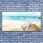 Acrylglasbilder Wandbilder aus Plexiglas® 140x70 Strand Flasche Kunst