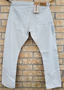 POLO RALPH LAUREN VARICK SLIM STRAIGHT ZIP-FLY MENS GRAY HEMP DENIM JEANS: NWT - Picture 1 of 6