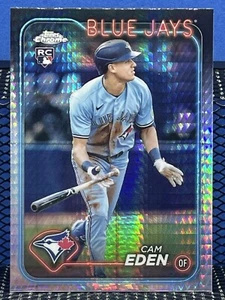 2024 Topps Chrome Update CAM EDEN Blue Jays RC Rookie Card Prism Refractor - Picture 1 of 2