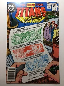 The New Teen Titans #20 9.4 1982 DC Signed George Perez W COA Newsstand - Picture 1 of 11