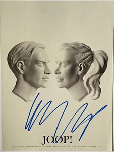Wolfgang Joop signiert Mode Original Signatur Autogramm Schiffer Schenkenberg - Picture 1 of 8