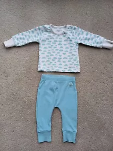 Nueva sudadera y pantalón Primark Baby Aqua manga larga 6-9 meses - Imagen 1 de 3