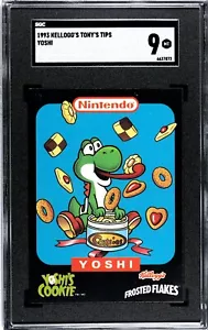 Yoshi Ninetendo SGC 9 Tony's Tips Kellogg's 1993 Canada Exclusive Yoshi's Cookie - Picture 1 of 2