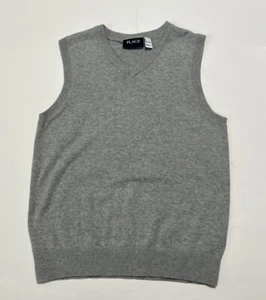 CHILDRENS PLACE Size M (7/8) Gray Sweater Vest Dressy Comfy School Uniform Boys - Picture 1 of 4