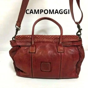 Campomaggi 2way Schultertasche rot 12,5*10,2*5,1 inch - Bild 1 von 10