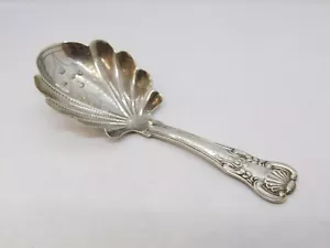 George IV Sterling Silver Leaf Bowl Caddy Spoon Antique 1826 Birmingham - Picture 1 of 5