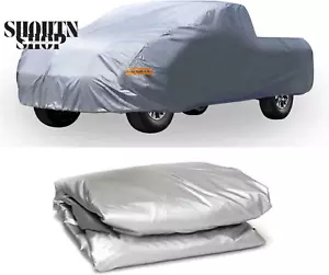 All Weather Protection Heavy Duty Outdoor Pickup Truck Cover Waterproof Sun Rain - Picture 1 of 12
