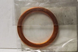 1977 KAWASAKI KZ900 (YB18) NOS OEM GASKET EXHAUST COPPER PIPE MUFFLER HEADER - Picture 1 of 2
