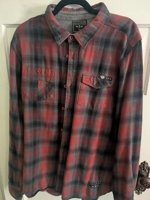 Franela Sullen roja y negra grande Foto 1 de 4