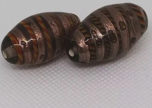 Art Decò Veneziano Raro Girocollo Glitter Perline 2 Righe Creazione Gioielli - Foto 1 di 12