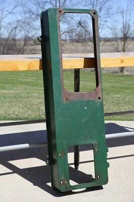 De colección Hit Miss Motor de Vapor Base Industrial Verde Hierro Fundido Parte Foto 1 de 4