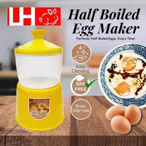 Half Boiled Egg Maker Soft Yellow Color Made in Malaysia Kopitiam Recipe - Picture 1 of 4