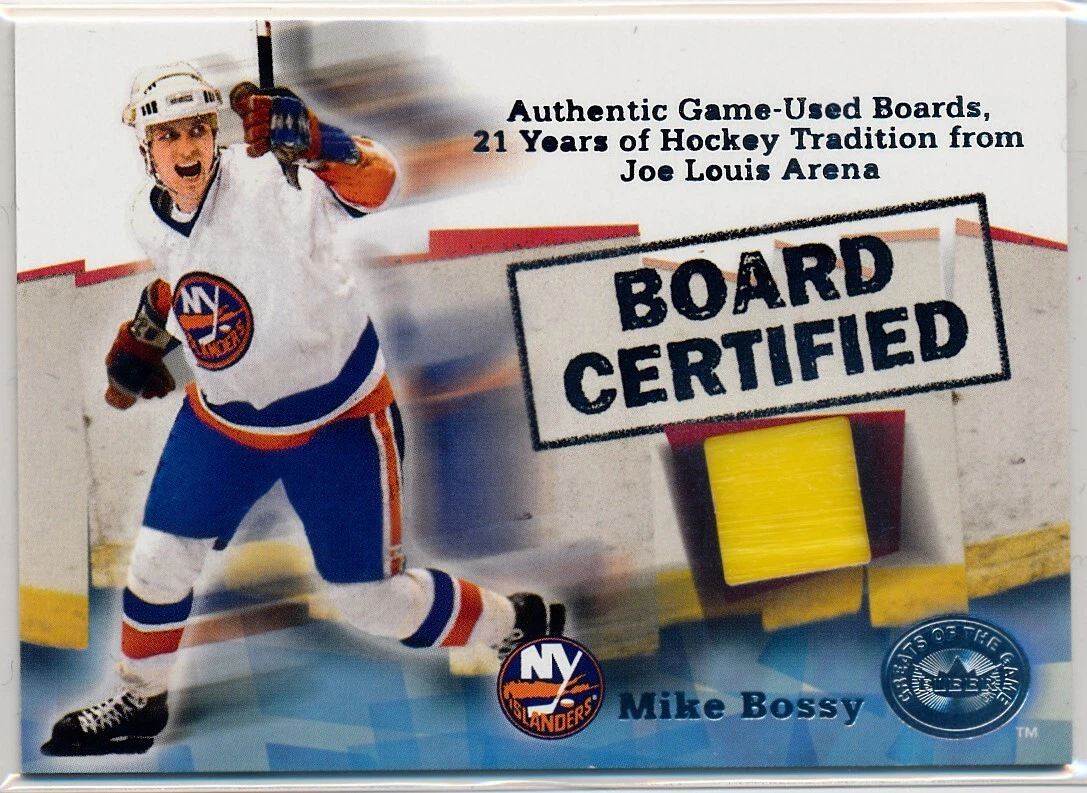 2001-02 Fleer Greats of the Game Mike Bossy Board Certified Patch Relic Jersey