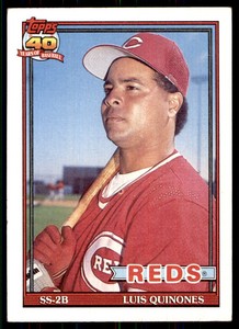 1991 Topps Luis Quinones Cincinnati Reds #581