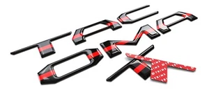 Thin Red Line | 3D Domed Letters Inserts fits Toyota Tacoma 2016-2023 Tailgate - Bild 1 von 1