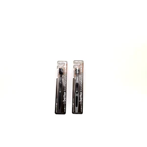 World Wide Daily Toothbrush 2 Pack - Ultra Soft STANDARD - V ARC BLACK & Gray. - Picture 1 of 1