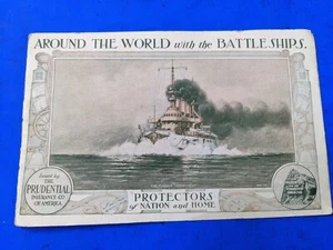 Prudential Insurance Print Ad Around The World With Battleships Flagship Conn. - Picture 1 of 2