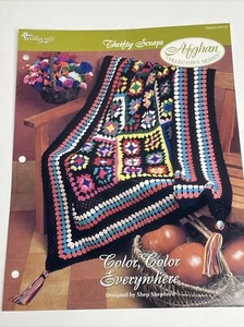 Color Color Everywhere Thrifty Scraps Crochet Pattern Needlecraft Shop - Picture 1 of 5