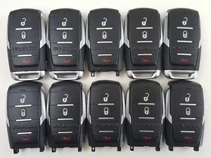 ORIGINAL LOT OF 10 RAM 1500 19-24 OEM SMART KEY LESS ENTRY REMOTE FOB BULK ALARM - Picture 1 of 12
