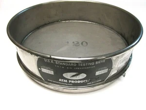NEW .. USA Standard Testing Sieve Stainless Steel No. 120 .. UV-01 - Picture 1 of 2