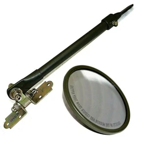 Jeep Adjustable Arm Mirror Bracket Kit 5" Mirror Willys MB M38 - Picture 1 of 5