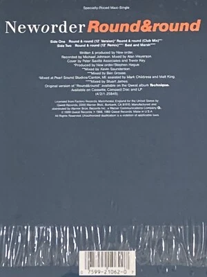 NEW ORDER - ROUND & ROUND 1989 US SEALED 12” VINYL/MAXI-SINGLE Billboard HOT 100 Foto 1 de 4