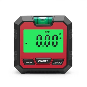 Red LCD Magnetic Digital Inclinometer Level Box Gauge Angle Finder Protractor US - Picture 1 of 6