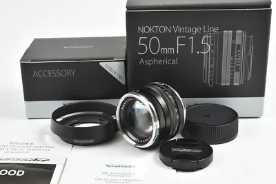 Voigtlander NOKTON Vintage Line 50mm F1.5 Aspherical II MC VM [Excellent] 06-s26 - Image 1 of 4