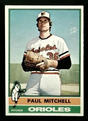 Paul Mitchell Orioles 1976 O-Pee-Chee OPC Baseball Card #393 NM - Image 1 of 2