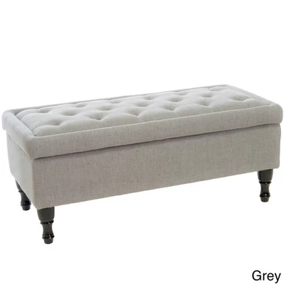 Chantelle Fabric Storage Ottoman by Christopher Knight Home  Medium - Image 1 of 4