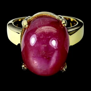 925 Sterling Silver Ring Oval Ruby 16x12mm Natural Gemstone Jewelry Size 6.5 - Picture 1 of 14